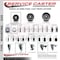 Service Caster 3'' Semi Steel Wheel Swivel Bolt Hole Caster with Posi Lock Brake SCC-BH20S315-SSR-PLB - alternate 4